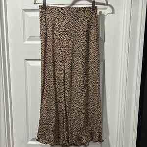 Animal Print Midi Skirt for Casual Night Out size S